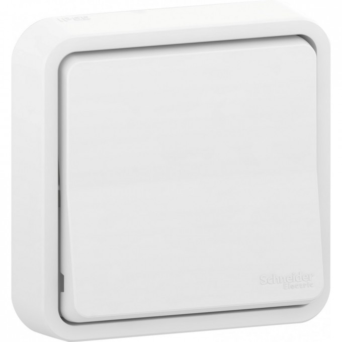 Переключатель SCHNEIDER ELECTRIC MUREVA S 1-клавишный, в сборе, С/У сх.6, белый, IP55 MUR39721