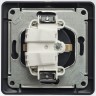 Розетка SCHNEIDER ELECTRIC GLOSSA с заземлением, со шторкой, в сборе, шоколад GSL000844