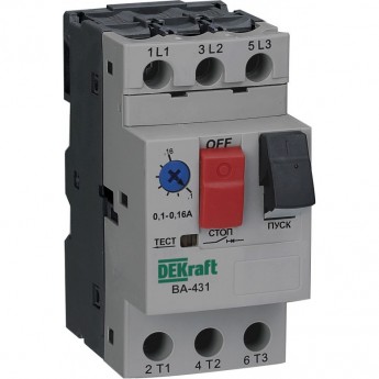 Автоматический выключатель SCHNEIDER ELECTRIC DEKRAFT 3P 6,3-10,0A 100кА ВА-431