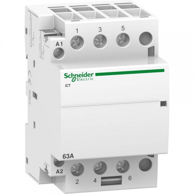 Модульный контактор SCHNEIDER ELECTRIC ACTI9 iCT63A 3НО 220/240В АС 50ГЦ A9C20863